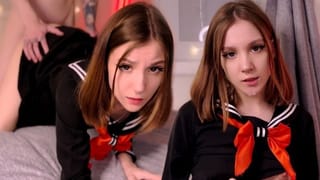 Cute Japan Schoolgirl Stopped to be Shy when saw my Dick 4K
