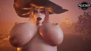 Spooky Season Week 1 \ Witch Fucks Pumpkin Monster | 3D Animated