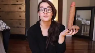 Reviewing & trying to take 12 Inch Dildo