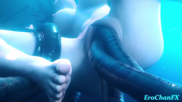 Tifa Underwater Hentai!
