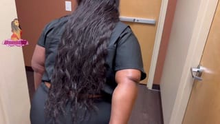 SLUTTY BBW DR GETS FIRED FOR SUCKING DICK AT WORK