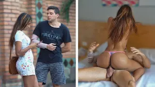 Sexy Colombian Gold Digger Teen Gets Fucked by a Disabled Guy