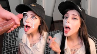 Came four Times on Pinkloving's Face during one Blowjob. Cum on Face - Lovkis