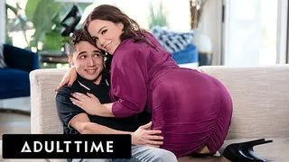 ADULT TIME - Curious Stepson Loses his Anal Virginity to Big Titty Stepmommy Natasha Nice!