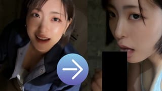 At a Restroom, Japanese BBW 20s Girl (carpenter) does Blowjob to her Member. Amateur