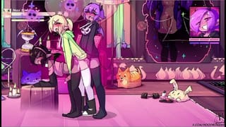 Max the ELF: ( Animation ) _ FUTANARI - Girl Trio