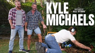 Young Stud wants to Fix his Motorcycle, but Ends up Riding two Big Dicks instead - Pornhub Gay