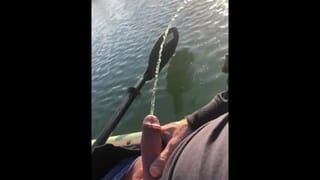 My first Time ever Pissing while Seated in my Kayak while out on the Water