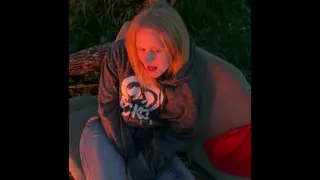 Camping with BF and his Friends my BF goes to Bed Early so I Pull out my Vib and Fuck his Roommate