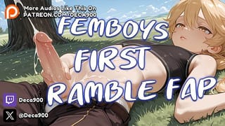 FEMBOY'S first RAMBLE FAP | NSFW Audio and ASMR