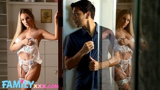FamilyXXX - Cock Slut MILF Stepmom Clears his Swollen Head (Bunny Madison)