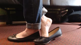 Ballet Flats Leg Rapid Bounce Heel Slaps