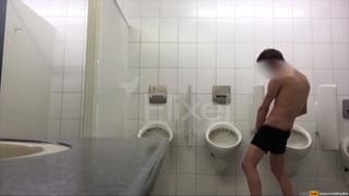 Exhibitionist Boy is Pissing in a Urinoir - Long GIF Video - Pornhub Gay