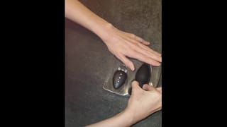 18yo Virgin tries to Fit Vibrating Butt Plug in but Struggles