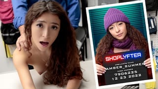 Shoplifter Teenie Gets Caught Stealing Makeup on Christmas - Shoplyfter