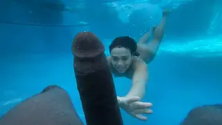 Underwater Sex Amateur Teen Crushed by BBC Big Black Dick