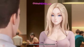 Boss Bridget Fires Him, Bartender Gina Helps him and Kelly Ends the Hotel Route with Hot Sex