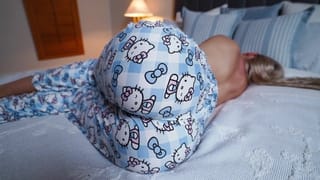 Step Mom Wakes up to Hard Cock of Step Son he Helps MILF to Cum Quick