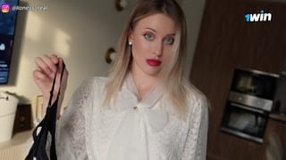 My Stepmom Jerked off her Panties and let me Fuck Her, Tearing her Tights!