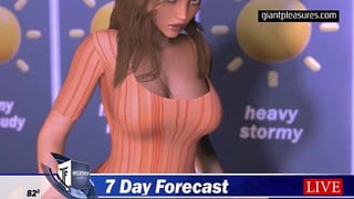App causes News Caster Bimbofication, Breast Expansion, and Ass Expansion
