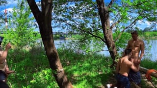 Cruising in the Woods: one Mouth, two Cocks
