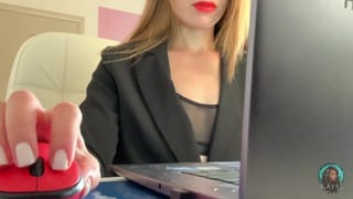 Playing with my Nipples instead of Working
