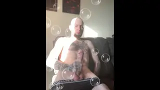 Skinny Hairy Guy Cums more then he can Handle. Cum Galore Dipping all over