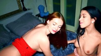 Dylan Snow porn video – MILF gives the couple a useful lesson in the threesome porn video