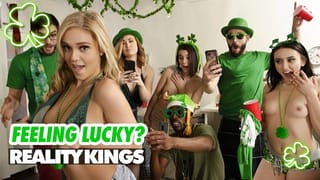 REALITY KINGS - Kali Roses, Kat Monroe & Miki Cruz Ride Logan's Cock in Front of their Friends