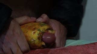 Using a Papaya as a Fleshlight - Pornhub Gay