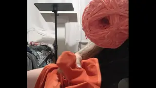 Happy Halloween: Student too broke for sex toy. Creamed!