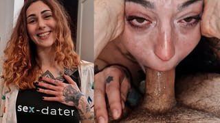 Hairy Pussy Creampied - Skinny Girl Fucked in Front of her best Friend