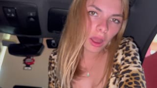POV Car Sex: Italian Girl Buys a used Car and the Seller. Dialogues in Italian