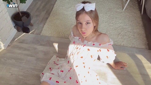 Cutie in Dress made me Forget about CS2 with her Sweet Pussy