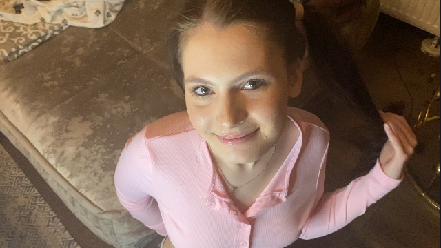 Mouth Creampie for my Horny 18yo Teen