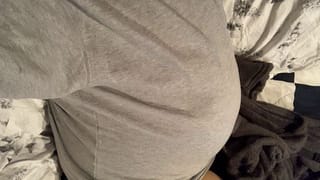 Pregnant Trans Daddy having Braxton Hicks Contractions