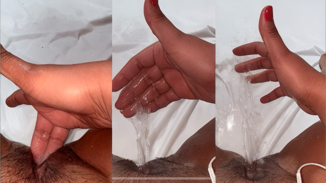 Solo Masturbation to a Soaking Orgasm Squirts in Close-up!💦