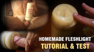How to make a Homemade Fleshlight / Pocket Pussy: Tutorial & Test