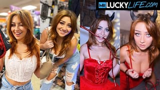Big Titted Kira Fox Lives in her Devilish Halloween Costume