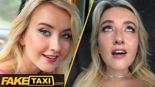 Fake Taxi - Hot Student on her Day off Blushes when she saw what I was doing