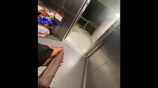 Public Elevator got Stuck so I Stroked my BBC (Solo almost Caught)