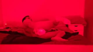 20 Masturbating in my Bed Enjoying a Huge Dildo Anal Destruction - Pornhub Gay