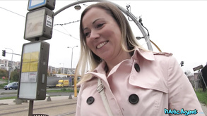 Cute Blond Hair Girl Opens Legs For Free Transit 1 - Public Agent